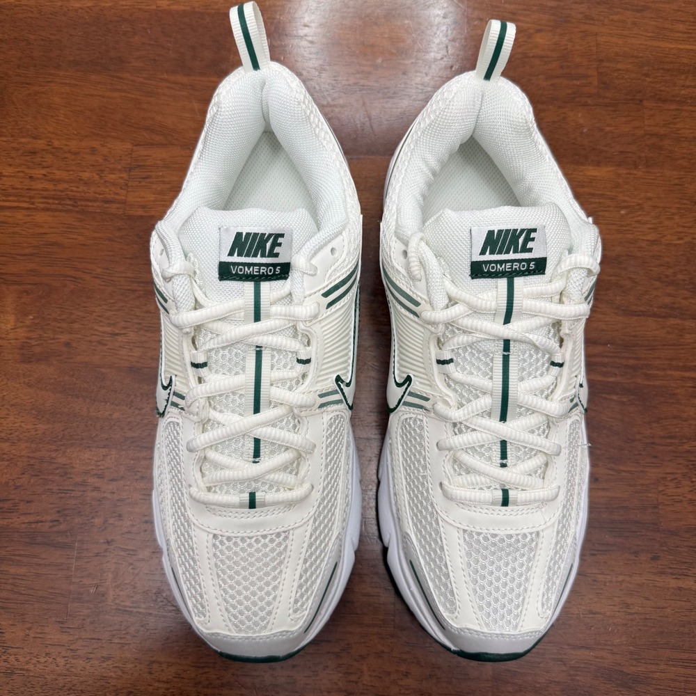 Nike Vomero 5 GS Kids Size 6.5Y Sail Summit White Fir Green HF6998-109 Sneakers - Picture 5 of 9